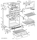 Section Diagram and Parts List for CTX18EPNRWH  Hotpoint Refrigerator