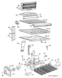 Section Diagram and Parts List for CTX18EPNRWH  Hotpoint Refrigerator