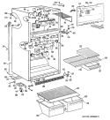 Section Diagram and Parts List for CTX18PPNRWH  Hotpoint Refrigerator