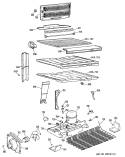 Section Diagram and Parts List for CTX18PPNRWH  Hotpoint Refrigerator