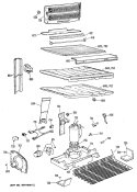 Section Diagram and Parts List for CTX18GRBRAD  Hotpoint Refrigerator