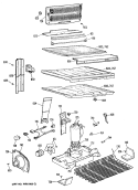 Section Diagram and Parts List for CTX19GRBRAD  Hotpoint Refrigerator