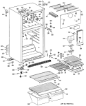 Section Diagram and Parts List for CTXY16EPJRWH  Hotpoint Refrigerator