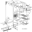 Section Diagram and Parts List for CSC20EASAWH  Hotpoint Refrigerator