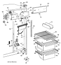 Section Diagram and Parts List for CSC20EASAWH  Hotpoint Refrigerator