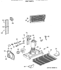 UNIT PARTS Diagram and Parts List for CTX18BASERWH  Hotpoint Refrigerator