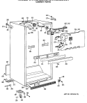 CABINET PARTS Diagram and Parts List for CTX18EASERWH  Hotpoint Refrigerator