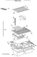 SHELF PARTS Diagram and Parts List for CTX21BASNRAD  Hotpoint Refrigerator
