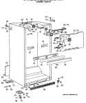 CABINET PARTS Diagram and Parts List for CTH18EASNRWH  Hotpoint Refrigerator