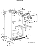 CABINET PARTS Diagram and Parts List for CTH21GASNRAD  Hotpoint Refrigerator
