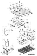 Section Diagram and Parts List for CTX14LYSCRWH  Hotpoint Refrigerator