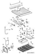 Section Diagram and Parts List for CTX14EYSCRAD  Hotpoint Refrigerator