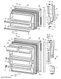 Section Diagram and Parts List for CTX16CISCRWH  Hotpoint Refrigerator