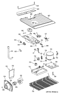 Section Diagram and Parts List for CTX16CISCRWH  Hotpoint Refrigerator