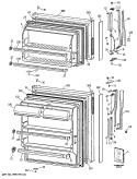 Section Diagram and Parts List for CTX16CASCRWH  Hotpoint Refrigerator
