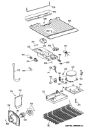 Section Diagram and Parts List for CTE14CYSFRWH  Hotpoint Refrigerator