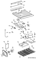Section Diagram and Parts List for CTE16EYSDRWH  Hotpoint Refrigerator