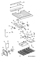 Section Diagram and Parts List for CTX14CISDRAD  Hotpoint Refrigerator