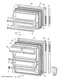 Section Diagram and Parts List for CTX14CYSDLAD  Hotpoint Refrigerator