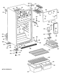 Section Diagram and Parts List for CTX14EYSFRAD  Hotpoint Refrigerator