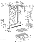 Section Diagram and Parts List for CTX16BYSFRAD  Hotpoint Refrigerator