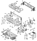 Section Diagram and Parts List for RVM125K03  Hotpoint Microwave