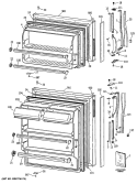 Section Diagram and Parts List for CTX16CASJLWH  Hotpoint Refrigerator