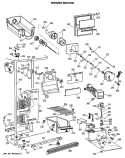 FREEZER SECTION Diagram and Parts List for CSX22GRSBWH  Hotpoint Refrigerator