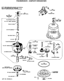 TRANSMISSION - COMPLETE BREAKDOWN Diagram and Parts List for WLW3440SALAD  Hotpoint Washer