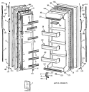 Section Diagram and Parts List for CSC22GASBAD  Hotpoint Refrigerator