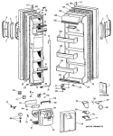 Part Location Diagram of WR78X8567 GE FZ O DOOR White
