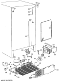 Section Diagram and Parts List for CSC24GRSBWH  Hotpoint Refrigerator
