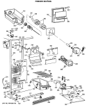 FREEZER SECTION Diagram and Parts List for CSX20GWSMWH  Hotpoint Refrigerator