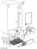 Section Diagram and Parts List for CSX27DRSMAD  Hotpoint Refrigerator