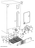 Section Diagram and Parts List for CSH22GRTAWW  Hotpoint Refrigerator