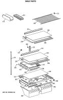 Part Location Diagram of WR38X1973 GE HANDLE Vegetable PAN