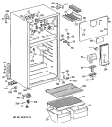 Section Diagram and Parts List for CTX14CYTBLWH  Hotpoint Refrigerator