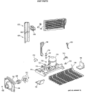 UNIT PARTS Diagram and Parts List for CTX18BASQRWH  Hotpoint Refrigerator