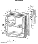 FRESH FOOD DOOR Diagram and Parts List for CTX18LASQLWH  Hotpoint Refrigerator