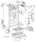 Section Diagram and Parts List for CTX14EYTBRWH  Hotpoint Refrigerator
