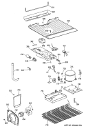 Section Diagram and Parts List for CTX14EYTBRWH  Hotpoint Refrigerator