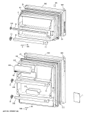 Section Diagram and Parts List for CTX16EYTBRWH  Hotpoint Refrigerator