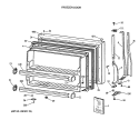 FREEZER DOOR Diagram and Parts List for CTX18BASVRAD  Hotpoint Refrigerator