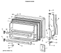 Section Diagram and Parts List for CTX18LASVRAD  Hotpoint Refrigerator