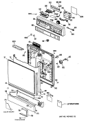 Section Diagram and Parts List for HDA900V-61BA  Hotpoint Dishwasher