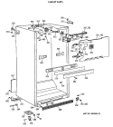 CABINET PARTS Diagram and Parts List for CTH18EATNRAD  Hotpoint Refrigerator