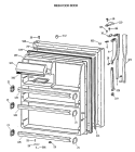 FRESH FOOD DOOR Diagram and Parts List for CTH21GATERWH  Hotpoint Refrigerator