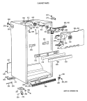 CABINET PARTS Diagram and Parts List for CTH21GATERWH  Hotpoint Refrigerator