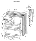 FRESH FOOD DOOR Diagram and Parts List for CTH21GATNRWH  Hotpoint Refrigerator