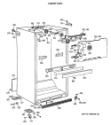 CABINET PARTS Diagram and Parts List for CTH21GATNRWH  Hotpoint Refrigerator
